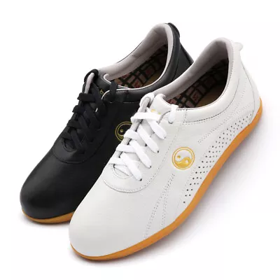 Genuine Leather Kung Fu Tai Chi Shoes Martial Art Shoes Sneakers Soft Cowhide • $89.99