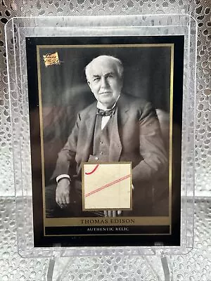 2024 Pieces Of The Past AUTHENTIC RELIC Thomas Edison #19 • $5