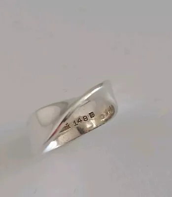 Georg Jensen Sterling Silver Mobius Ring 148b By Vivianna Torun Bülow-Hübe • $236.24