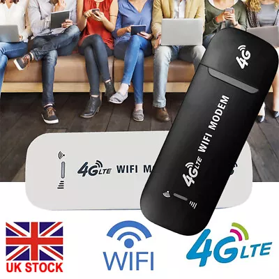 Car Wireless WIFI 4G LTE USB Dongle Unlocked Stick Mobile SIM Card Plug Internet • £8.99