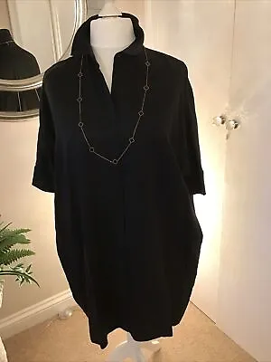Womens Cos Oversized Mid Sleeve Shirt Dress Or Long Shirt • £15