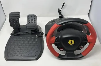 Thrustmaster Ferrari 458 Spider Racing Steering Wheel Pedals Xbox One. Tested. • $59.99