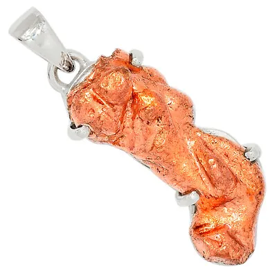 Composite Copper Nuggets 925 Sterling Silver Pendant Jewelry ALLP-24295 • $13.99