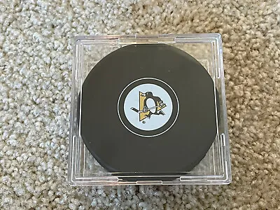 $5 • Buy New Pittsburgh Penguins Unsigned InGlasCo Autograph Model Hockey Puck W/Case