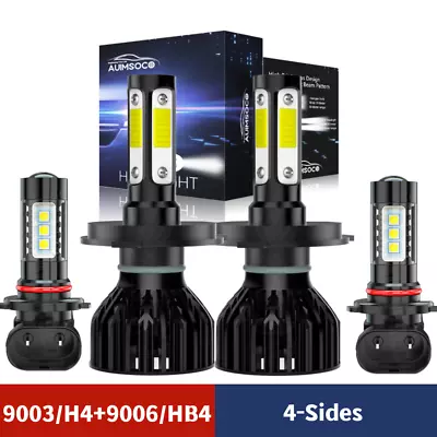 For Mazda MPV Van 3-Door 2000 2001 4Side LED Headlight HI-LO Bulbs 9003 DRL 9006 • $36.99