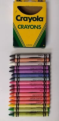 Vintage Binney & Smith Crayola Crayons Box Of 16 USA Made  • $9.88