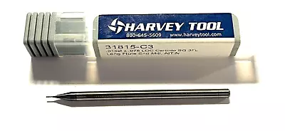 $19.55 • Buy Harvey Tool 1/64  Solid Carbide End Mill Long Flute AlTiN Coating 3 Flute USA