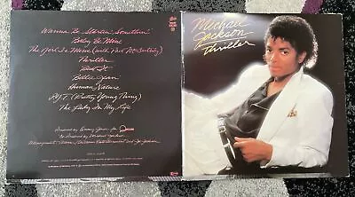 MICHAEL JACKSON : Thriller : Epic Vinyl LP 1982 • £9.99