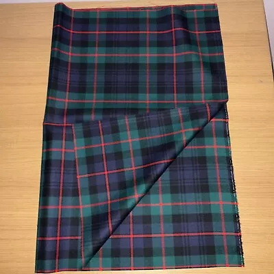 Murray Of Atholl Modern Tartan Fabric Medium Weight 100% Wool 82cm  X  59.5cm • £26