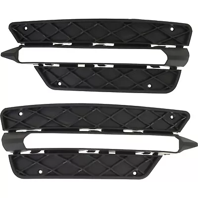 Bumper Grille For 2012-2014 Mercedes Benz C250 C300 Set Of 2 LH & RH Plastic • $28.37