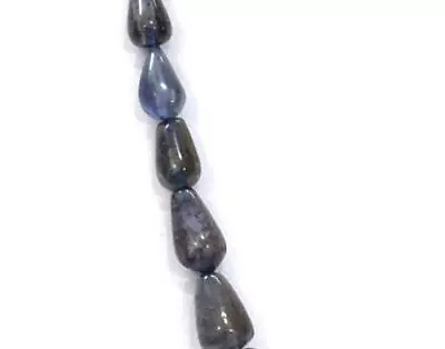 6'' Strand Natural Iolite Beads Briolette Top Drill 3x5 - 6x9 Mm D9161 • $5.99