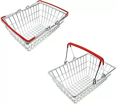 £7.89 • Buy Stainless Steel Mini Wire Shopping Basket Chip Wedges Food Presentation Basket