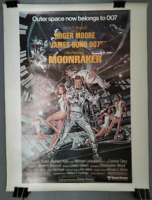 MOONRAKER Rolled MINI Poster 1979 Roger Moore & Richard Kiel  • $18