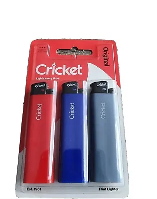 £3.99 • Buy Cricket Lighter Pack Of 3.         Colours Will Pick Randomly