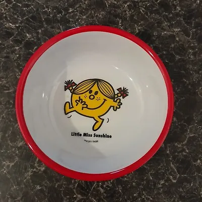 Mr Men Melamine Bowl Vintage Retro Kids Little Miss Sunshine  • £8.99