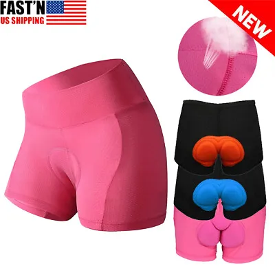 Men Women Cycling Shorts Bicycle Bike Underwear Pants Soft Sponge Gel 3D Padded • $10.89
