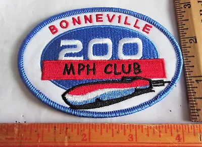 Bonneville Patch Vintage 200 MPH Club Collectible Motorcycle Race Memorabilia • $4.95