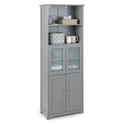Free Standing Kitchen Pantry Larder Display Cupboard Cabinet Storage Unit Tall • £105.99