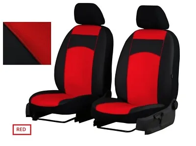 Red Eco-Leather Universal Front Seat Covers 1+1 For MERCEDES Class C W202 W203 • $47.56