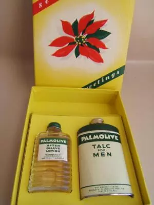 Vintage Nos Palmolive After Shave Lotion & Talc Powder For Men X-mas Box • $19.99