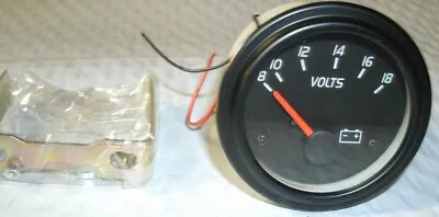 911117 12V Universal Tractor Voltage Meter W/Mounting Bracket 2' Diameter Hole • $12.99