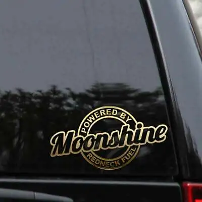 Moonshine Powered By Redneck Fuel Decal Sticker Chopper Bobber Car Truck Window • $8.95