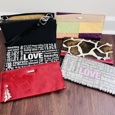 £38.68 • Buy MICHE Black Hand Bag & 6 Shells ~ Love Giraffe Christmas Patchwork Breast Cancer