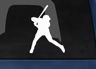 Sports Silhouette- Baseball Batting Homerun Version 4- Car Tablet Vinyl Decal • $7.99