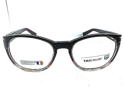 New TAG Heuer TH 0532 004 51mm Brown Round Men's Eyeglasses Frame France • $252.99