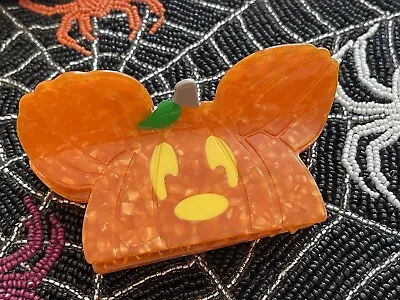 Disney Mickey Mouse Pumpkin Head Jol Hair Clip Claw Halloween Accessory • $16