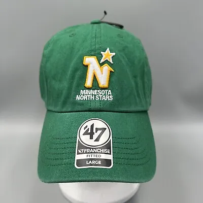 47 Brand Franchise NHL Minnesota North Stars Classic Hat. Fitted Cap Sz Large • $29.95