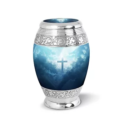 Heavenly Cross  Cremation Small Urn Keepsake Urns For Adult Human Ashes • $23.99