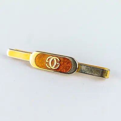 Gucci Tie Clasp Double G 2.5in Gold Tone Money Clip Vintage #A915 • $77