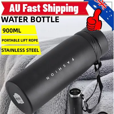 $16.59 • Buy 900ml Cup Travel Mug Insulated Bottle Thermos Stainless Steel Water Cup QUA