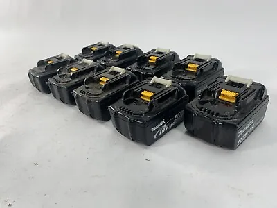 Makita BL1840 Set Of 9 18v Lithium Ion 4.0ah Battery Not Working For Parts • $114.99