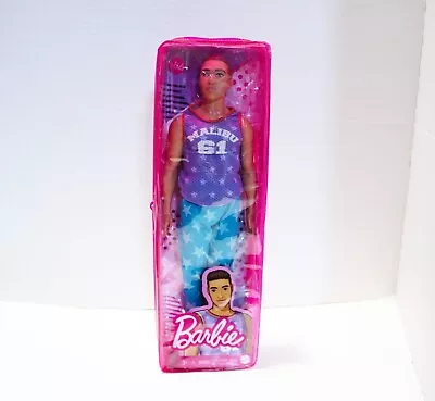 Ken 12  Barbie Fashionistas Doll #164 Malibu Top Reusable Pink Vinyl Bag Toy NEW • $14.99