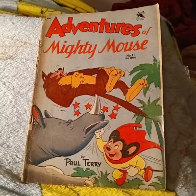 Adventures Of Mighty Mouse #11 St John Comics 1954 Golden Age Funny Animal Hero  • $19.80