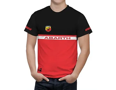$25 • Buy Fiat Abarth 500 Short Sleeve Car Racing Graphic Men's T-Shirt Gift