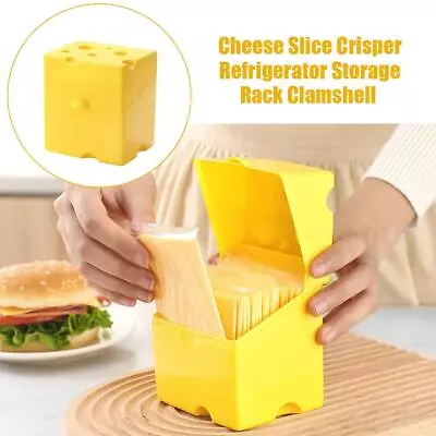 Sliced Cheese Holder Storage Container For Fridge NEW Crisper Cheese Slice J6T4 • $10.57