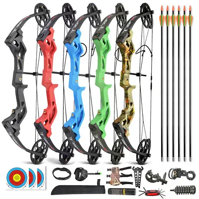 Youth Compound Bow Kit 10-30lbs Kids Junior Archery Shooting Target Sports Gift • £155.80