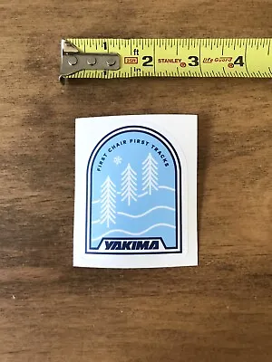 Yakima First TracksLogo Sticker/ Decal Roof Rack Snowboard Ski Skiing Approx 3” • $5