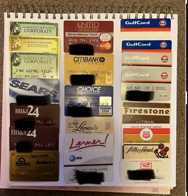 Expired Bank Cards And Calling Cards Vintage Lot 28 • $50