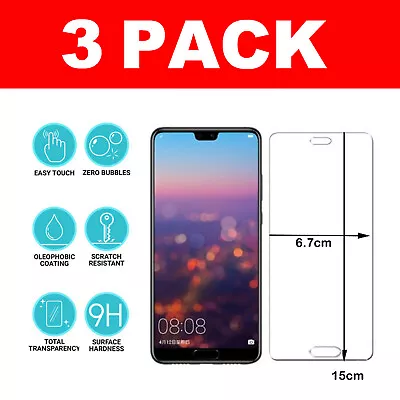 For Huawei P20 Pro Tempered Glass Screen Protector - CRYSTAL CLEAR • £4.65