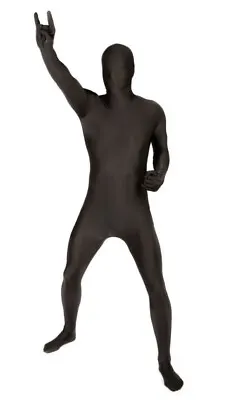 Official Adult MSUIT By Morphsuits Black Second Skin Halloween Costume XL • $29.95