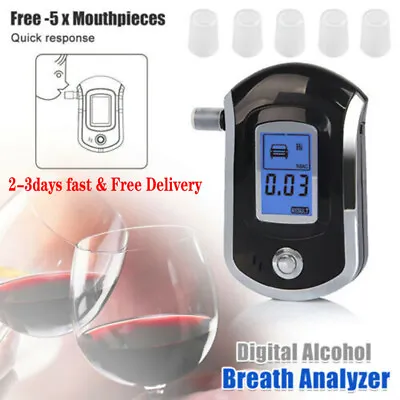 £9.59 • Buy Digital Breath Alcohol Analyzer Tester LCD Breathalyzer Test Detector UK Stock