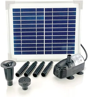 AEO Solar Water Pump Kit: 12V DC Brushless 124GpH Water Pump W/ 5W Solar Panel • $59