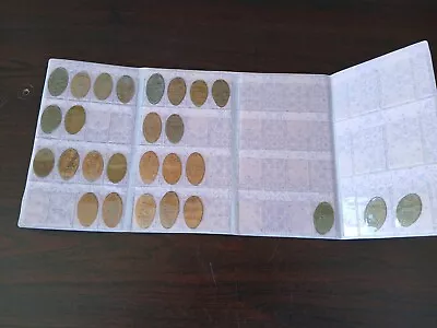 Disney Elongated Pressed Penny Album With  VINTAGE Coins • $20