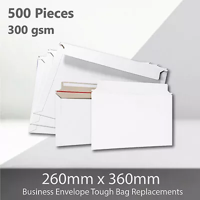 500x B4 300gsm 260 X 360mm Semi Rigid Business Envelope Hard Tough Mailer Bag • $219.95