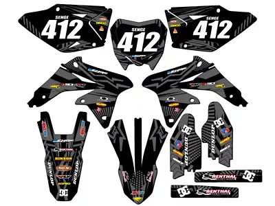 2008-2017 RMZ 450 MAYHEM Black Senge Graphics Kit Compatible With Suzuki • $134.99