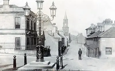 Hamilton Street Girvan RP Old Postcard Used 1906 Photochrom 30359 • £25